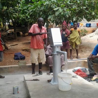 An Elder At Kyebil Testing The Flow Of Water